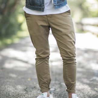 Dxdn56 Men's Straight Fit Chino Pants — Cotton Twill